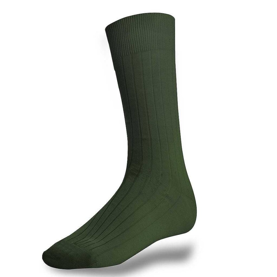 LodinG Khaki Green Cotton Socks Wholesale