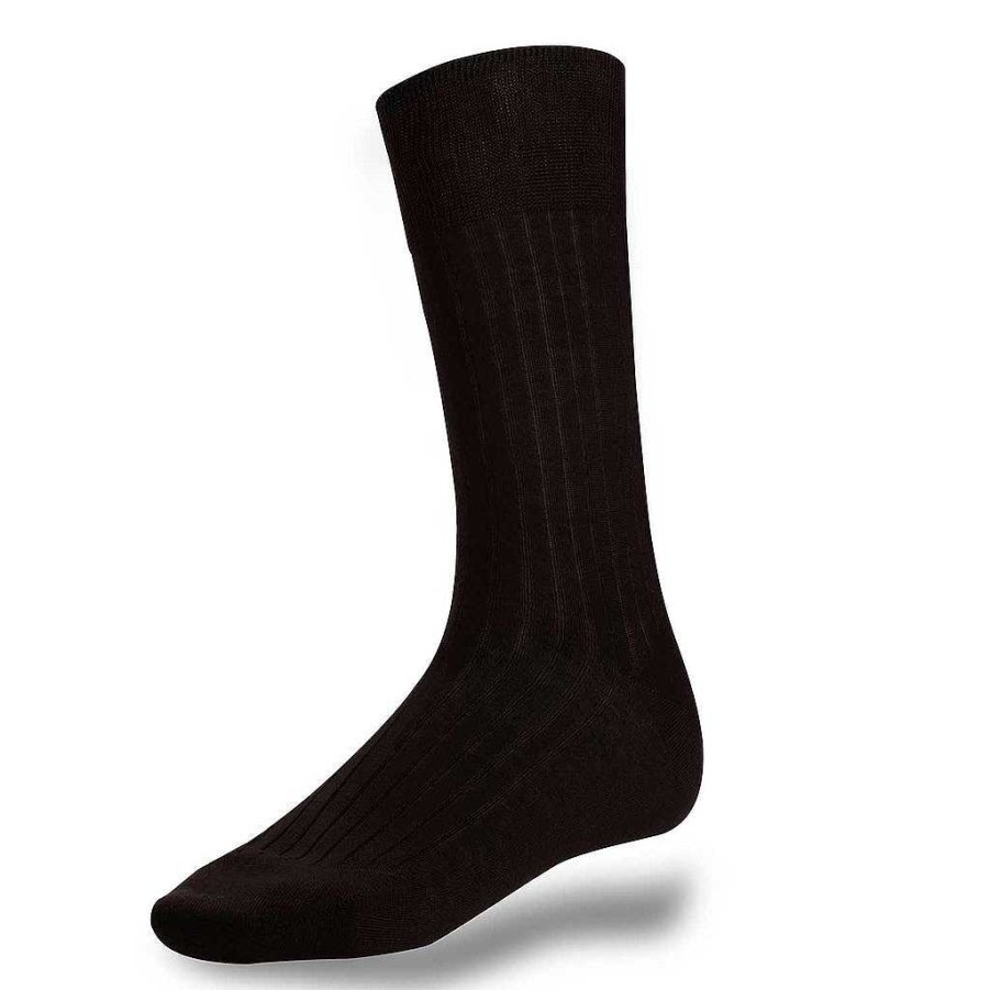 LodinG Brown Cotton Socks With Lisle Thread Online