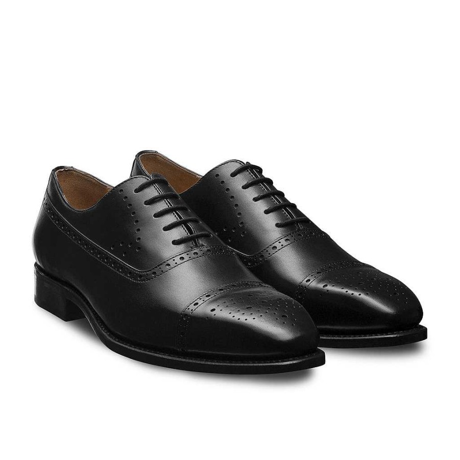 LodinG Oxford Brogue Black Milton 306 Best