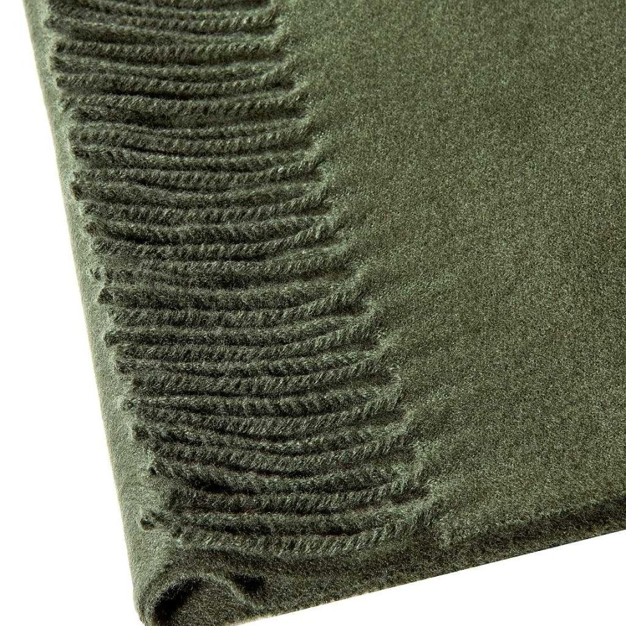 LodinG Plain Khaki Pure Wool Scarf Best