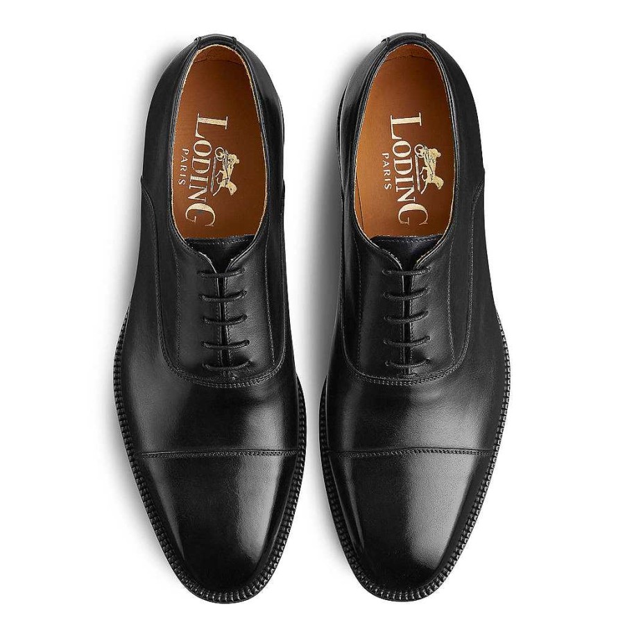 LodinG Black Oxford Shoes Berga 304 Rubber Sole Online