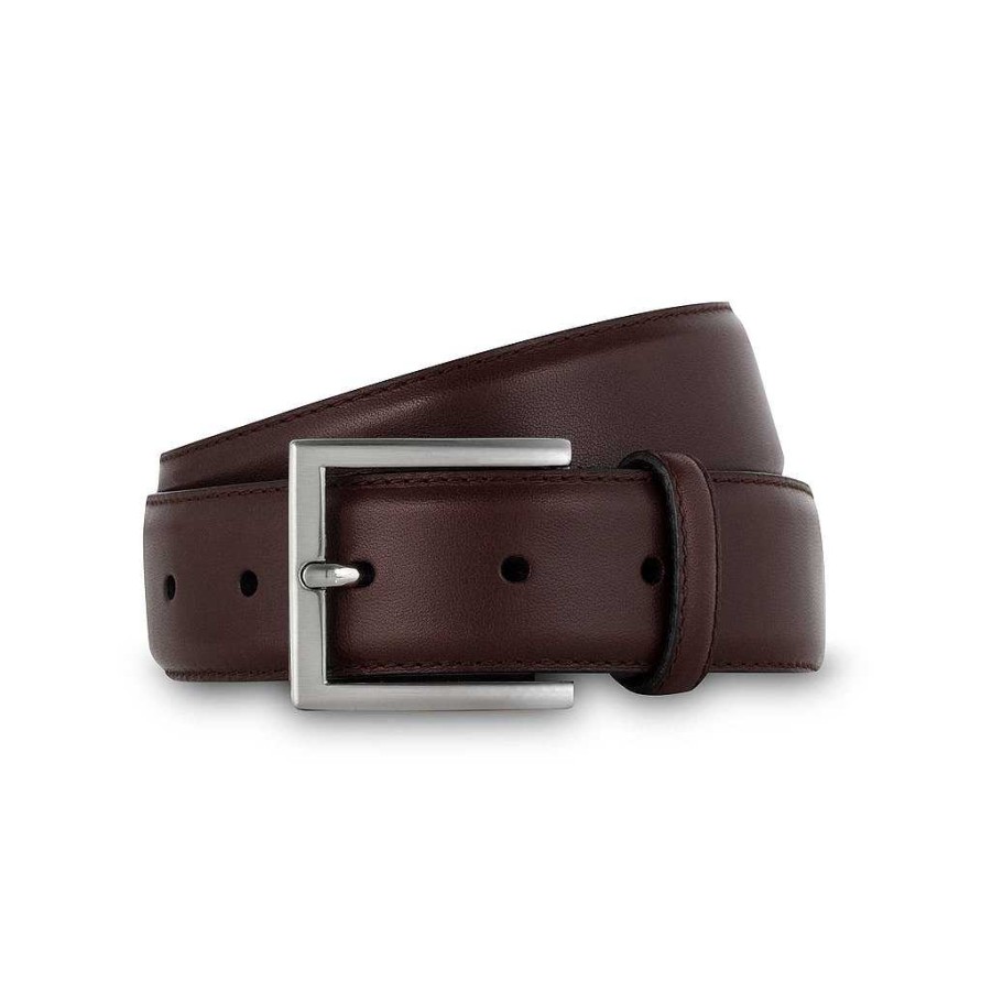 LodinG Men'S Belt In Brown Smooth Leather Clearance