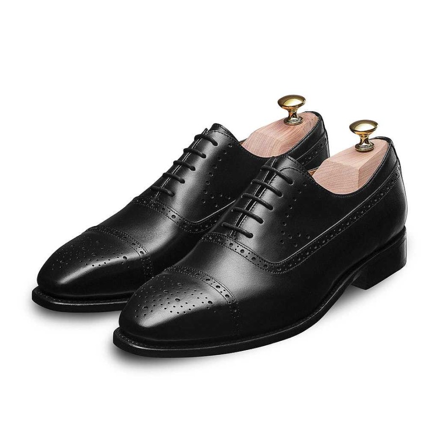 LodinG Oxford Brogue Black Milton 306 Best