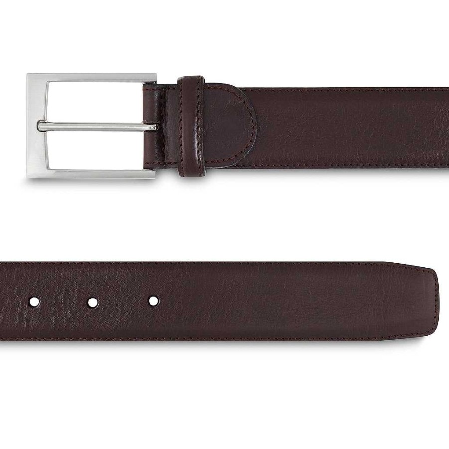 LodinG Men'S Belt In Brown Grain Leather Wholesale