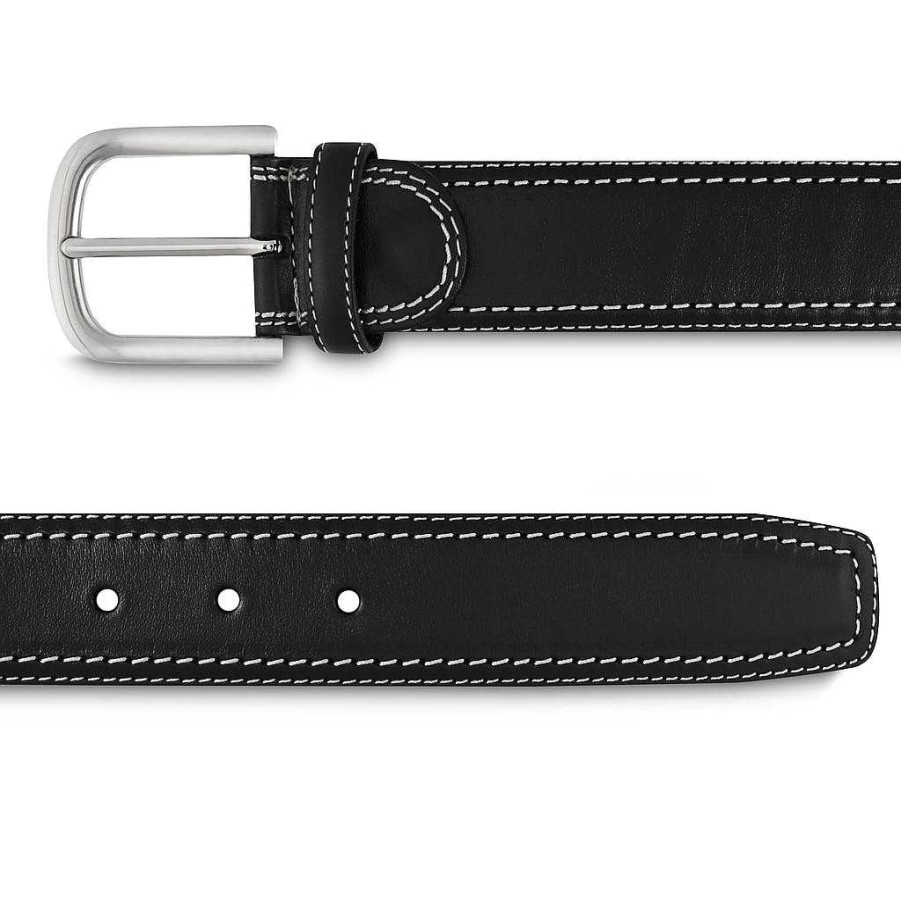 LodinG Leather Belt And Black Contrasting Stitching Online