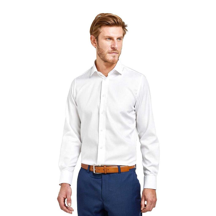 LodinG Straight White Non-Iron Shirt 100% Cotton Online