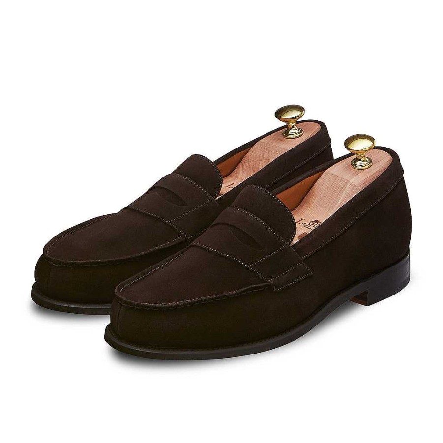 LodinG Sulky 300 Brown Suede Calfskin Moccasin New