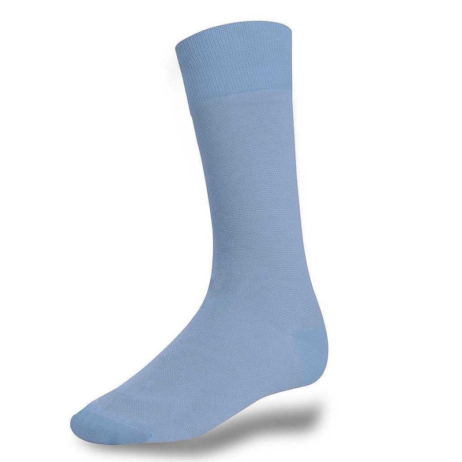 LodinG Sky Blue Caviar Socks In Cotton Lisle Thread Wholesale