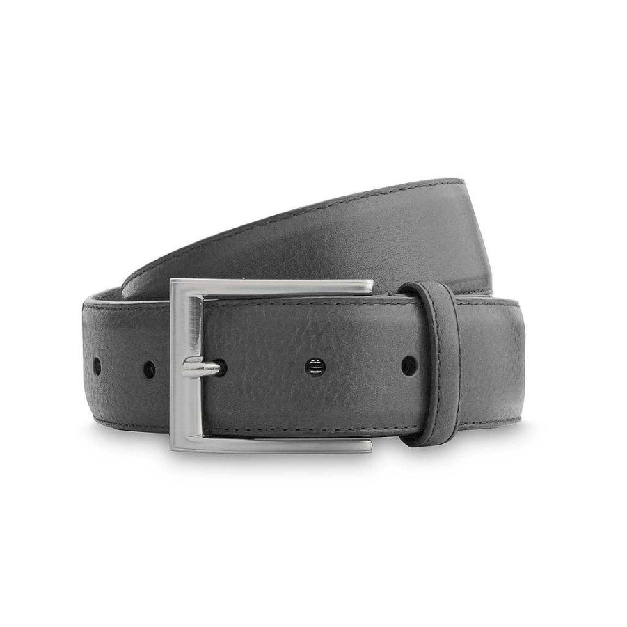 LodinG Men'S Belt In Gray Grain Leather Online