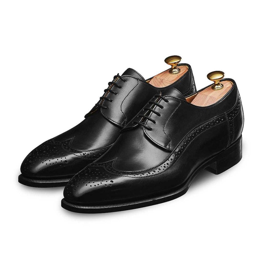 LodinG Black Golf Toe Brogue Derby Savio 305 Clearance