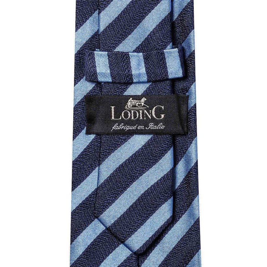 LodinG Navy And Blue Pure Silk Club Tie Best