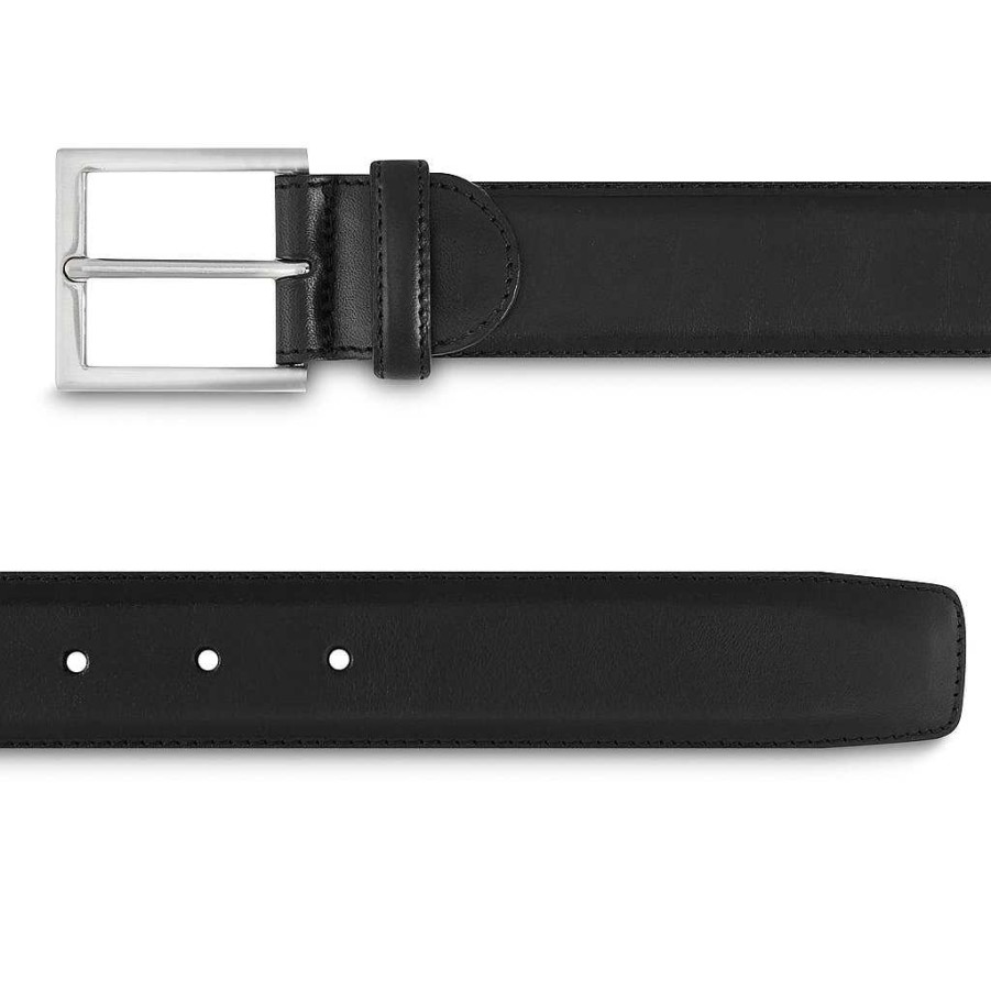 LodinG Men'S Belt In Black Smooth Leather Hot