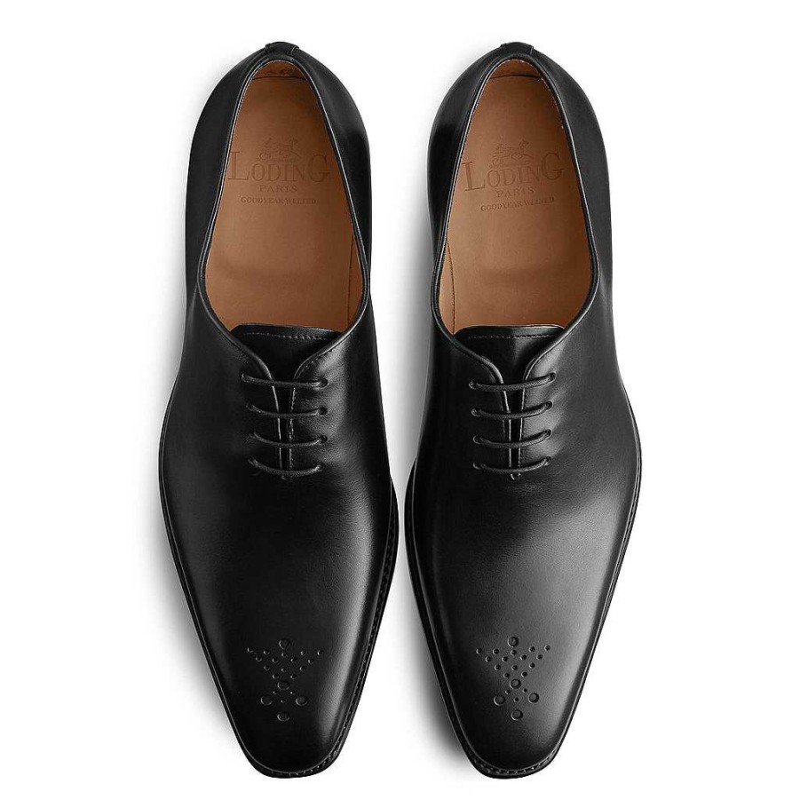 LodinG Oxford One-Cut A Bout Fleuri Milan 345 Black Wholesale