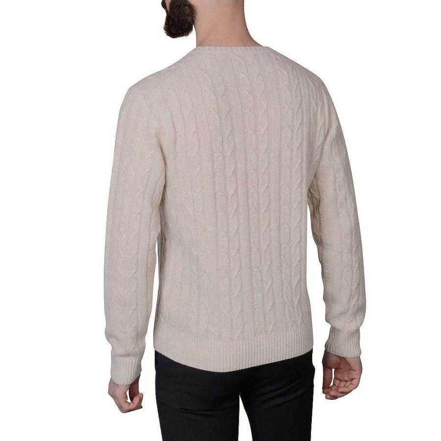 LodinG Beige Wool And Cashmere Cable Sweater Best