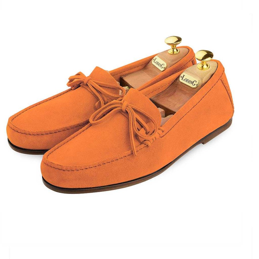 LodinG Bahia 819 Moccasin Orange Suede Calfskin Wholesale