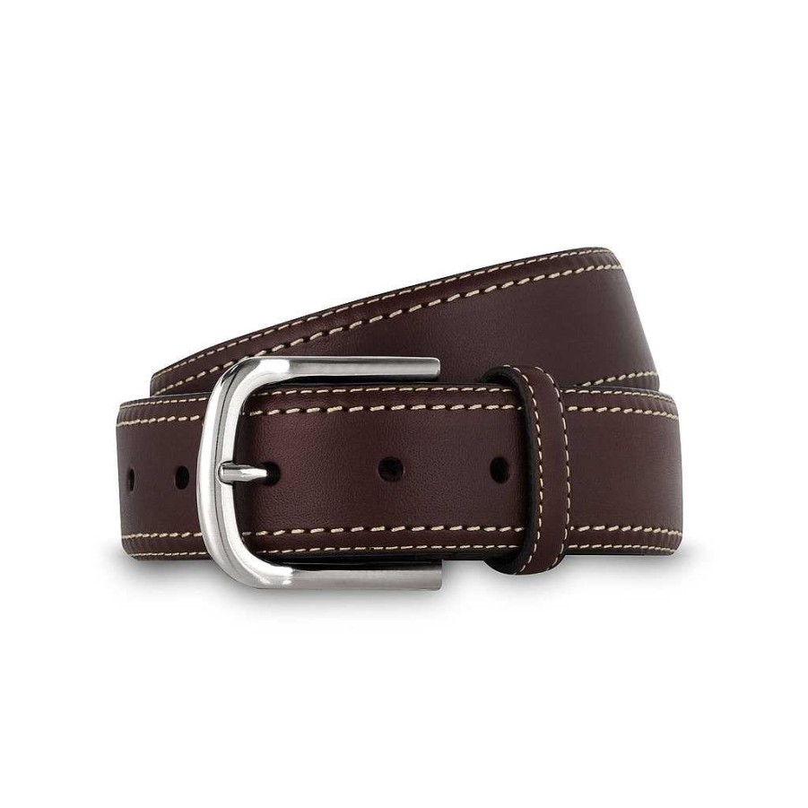 LodinG Leather Belt And Brown Contrasting Stitching Wholesale