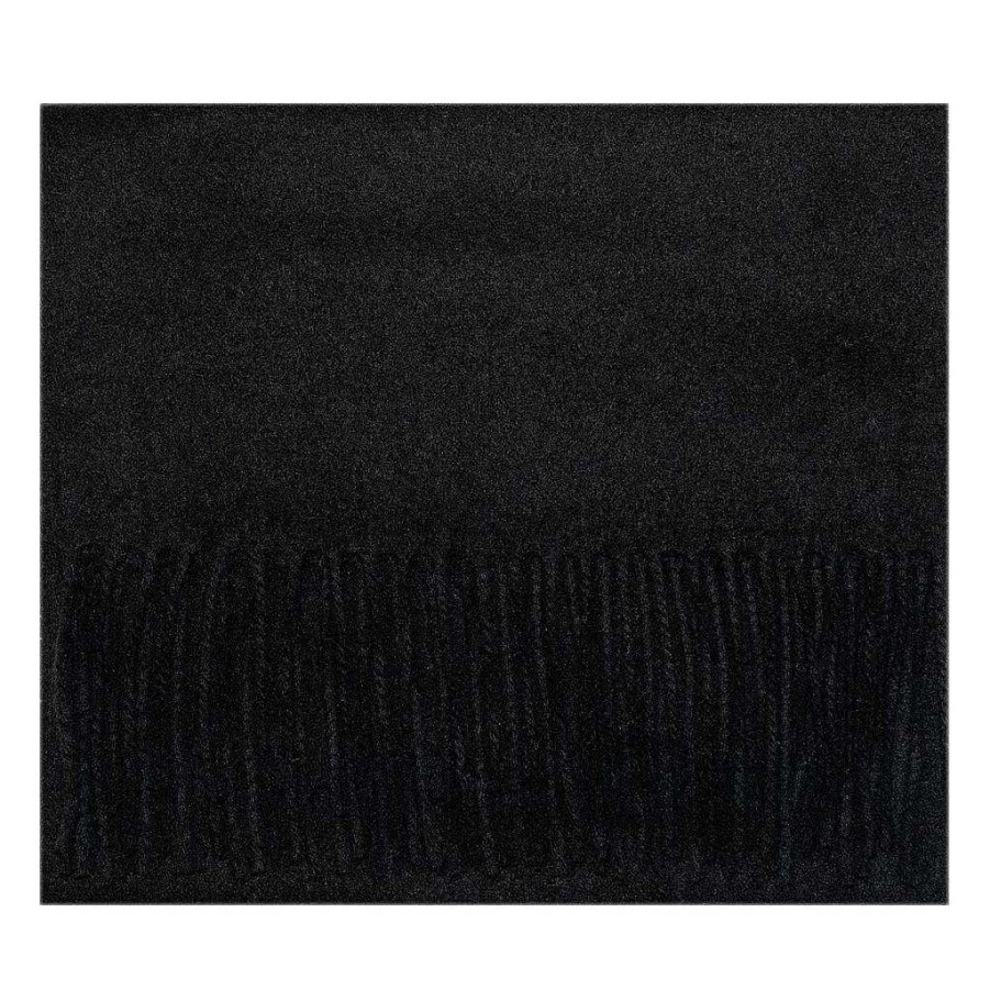 LodinG Black Virgin Wool Felt Scarf Best