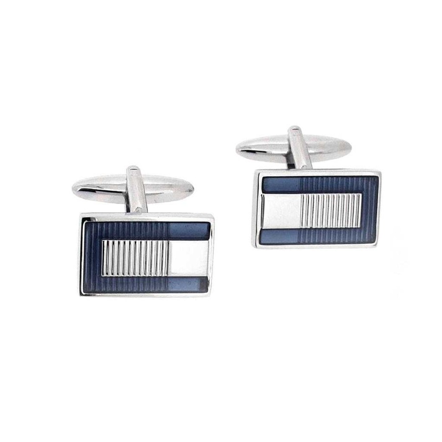 LodinG Blue Rectangle Cufflinks New